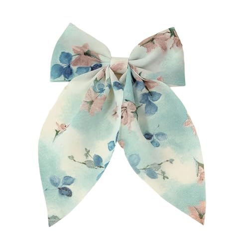 Stilvolle Prinzessin Haarnadel Blumenmuster Neujahr Kopfbedeckungen Clip Elegant Bowknot Haare Clip Foto Requisiten von Uitndvyte