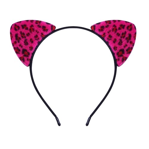 [Uitndvyte] Die Plüschohr-Haarbänder werden täglich auf dem Musikfestival-Stirnband mit gepunktetem Tierdruck für Geburtstagsfeiern verwendet von Uitndvyte