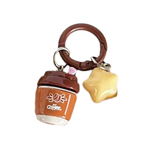 Uitndvyte Einzigartiger Star Kaffee Keychain Kreatives Hanging Orament Keyring Charme Für Kaffeeliebhaber Und Modewarenpersonen von Uitndvyte