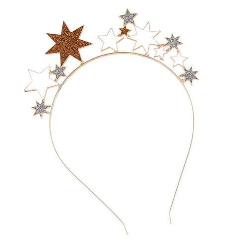 Uitndvyte Haarreif mit Sternenmuster, strapazierfähiger Stoff, bequemer Haarreif, Party, Event, Cosplay von Uitndvyte