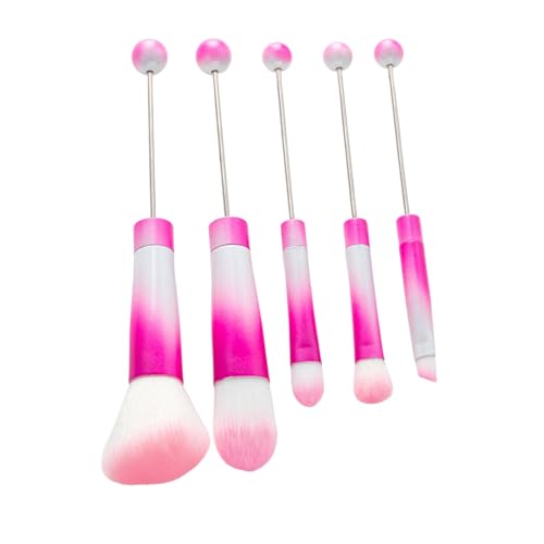Uitndvyte Make-up-Pinsel-Set mit Metallgriff für Lidschatten, brasilianische Make-up-Pinsel mit Perlen von Uitndvyte