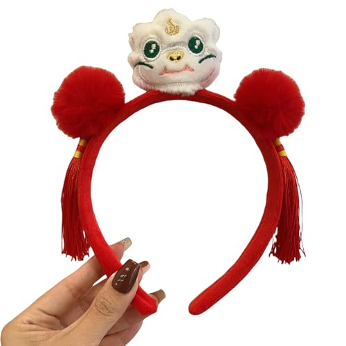 Uitndvyte Plüsch-Haarband, chinesische Schlange, für Erwachsene und Kinder, saisonaler Urlaubs-Kopfschmuck von Uitndvyte