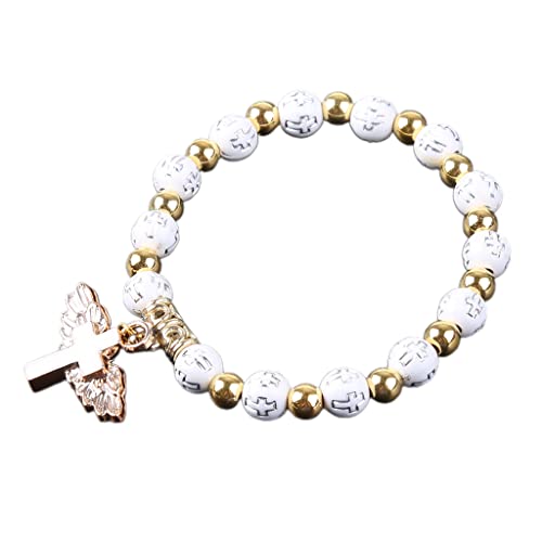 Uitndvyte Schöne, religiöse Stretch-Armbänder, Anhänger für Rosenkranz-Perlen, katholischer Anhänger für Frauen, Schmuckdekoration, Gi von Uitndvyte