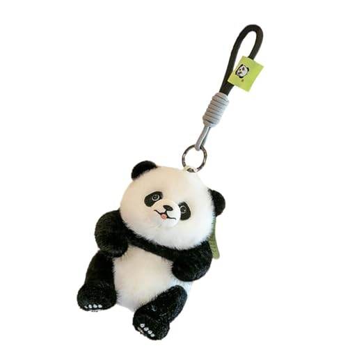Uitndvyte Schöner Panda Keychain Robuste PP Baumwoll Cartoon Anhänger Für Rucksack Oder Handtasche Accessoire Freizeitkleidung Täglich Gebrauch von Uitndvyte