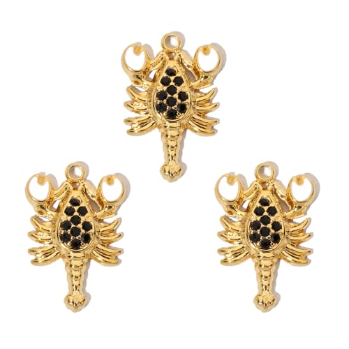 Uitndvyte Set mit 3 Tier-Anhängern, Halskettenanhänger, Bastelzubehör, Schmuckanhänger, ideal für einzigartige Schmuck- und Bastelprojekte von Uitndvyte