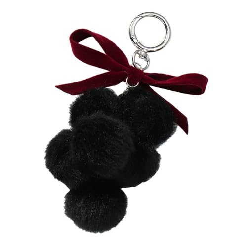 Uitndvyte Trendy Grape Plüschschlüsselkette Mit Bowknot Trendy Plush Traubenbogenknotenschlüsselkette Sturdige Schlüsselringe Anhänger Für Taschenschlüssel von Uitndvyte