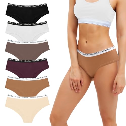 Uizuooy Damen Slips Mehrpack Unterhosen Damen Baumwolle Frauen Unterwäsche Weich Slips Unterwäsche Atmungsaktiv Sportunterwäsche Bequeme 6er Pack MU3 S von Uizuooy