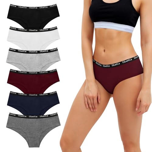 Uizuooy Damen Slips Mehrpack Unterhosen Damen Baumwolle Frauen Unterwäsche Weich Slips Unterwäsche Atmungsaktiv Sportunterwäsche Bequeme 6er Pack MU S von Uizuooy