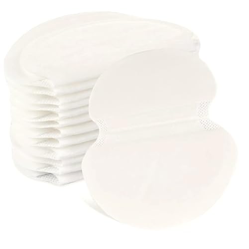 Ujjdwiurgh 100 Stk. Achselschwei?pads, Einweg-Schwei?pads f¨¹r das Schwitzen Von Wei? Achselschwei?pads f¨¹r Frauen und M?nner von Ujjdwiurgh