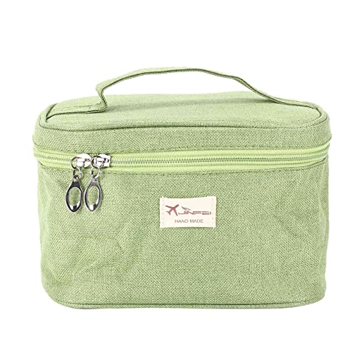 Ujjdwiurgh Gr¨¹N Mode Kosmetik Box Weibliche Hand Kosmetik Tasche Damen ?E Kapazit?T Lagerung L?Ssige Hand Tasche Toiletten Artikel Make-Up Tasche von Ujjdwiurgh