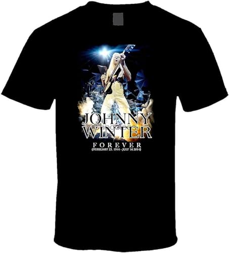 Johnny Winter Live Johnny Winter and Album Tour Cotton Men T-Shirt Black 3XL Johnny Winter Live Johnny Winter and Album Tour Cotton Men T-Shirt Black 3XL von Ujoya