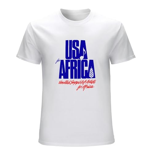 Men's We Are The World Anniversary Usa for Africa United Artists White T-Shirt White L Men's We Are The World Anniversary Usa for Africa United Artists White T-Shirt White L von Ujoya