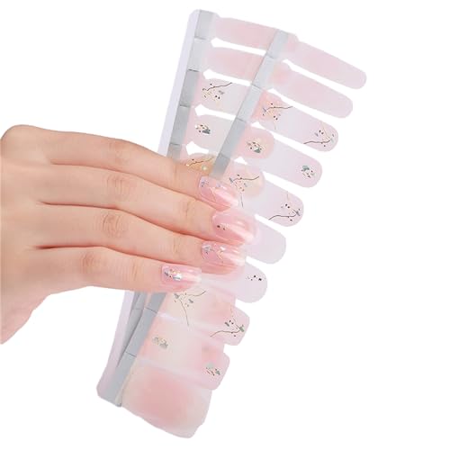 1 Blatt Full Wraps Nagelaufkleber Nagellackstreifen Aufkleber Glitzer Nagelkleber Art Aufkleber Für Frauen Mädchen von Ukbzxcmws