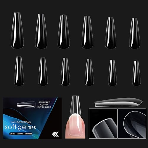 1 Box Künstliche Nägel Tipps Weiche Gele Tipps Klare Künstliche Nägel Volle Abdeckungen Auf Nägel Aufkleben Nägel Drücken Für Frauen Mädchen von Ukbzxcmws