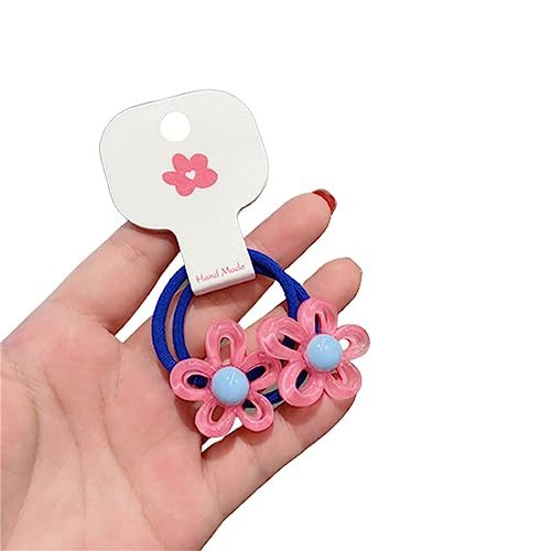 2 Stück Blumen Haarband Für Kinder Mädchen Modisch Süßes Blumen Haarseil Elastische Stirnbänder Kleinkind Kopfschmuck Zubehör Blumen Haarband Blumenförmiges Haarband Für Mädchen von Ukbzxcmws