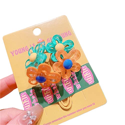 2 Stücke Mädchen Gelee Haarband Frühling Süße Stirnband Haargummi Für Elastische Gummi Haarbänder Kinder Zubehör Candy Farbe Haarschmuck Modische Mädchen Haarschmuck von Ukbzxcmws