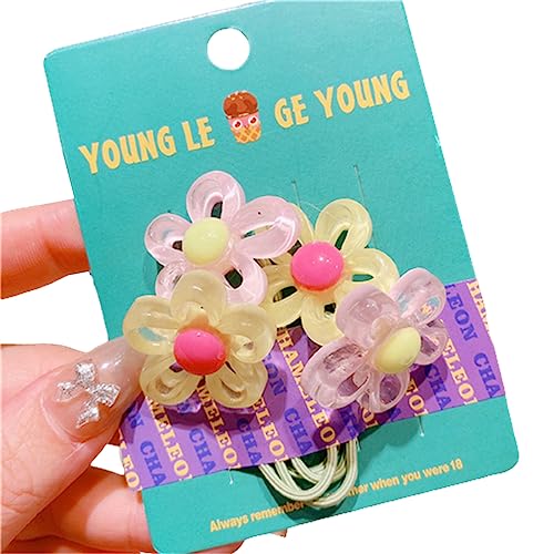 2 Stücke Mädchen Gelee Haarband Frühling Süße Stirnband Haargummi Für Elastische Gummi Haarbänder Kinder Zubehör Candy Farbe Haarschmuck Modische Mädchen Haarschmuck von Ukbzxcmws