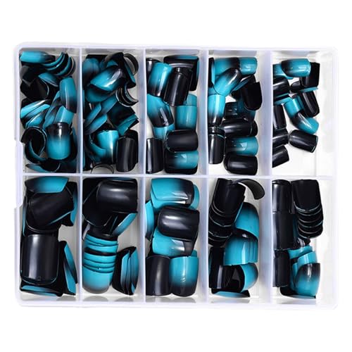 240x/Box Press On Nails Quadratische Vollabdeckungen Stick On Nails Abnehmbare Falsche Nägel Farbverläufe Künstliche Nägel Für Frauen von Ukbzxcmws