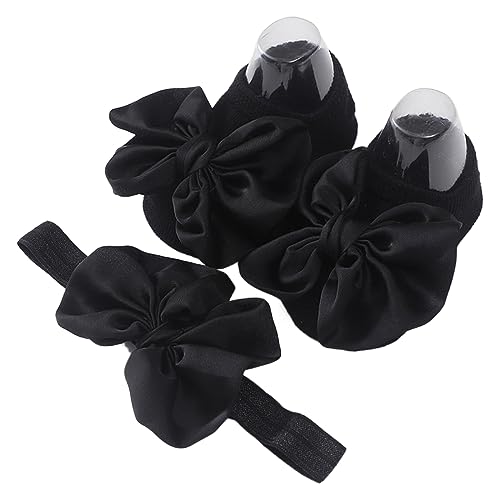 Anti Rutsch Bowknot Bodensocken Stirnband Für Babys Mädchen Und Jungen Bequeme Prewalker Flache Schuhe Innensocken Säuglings Haarband Säuglingszubehör Weiches Bequemes Stirnband von Ukbzxcmws