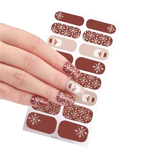 Art Full Aufkleber Art Wrap Weihnachtsserie Full Aufkleber Nagelstreifen Für Frauen Winterstreifen von Ukbzxcmws