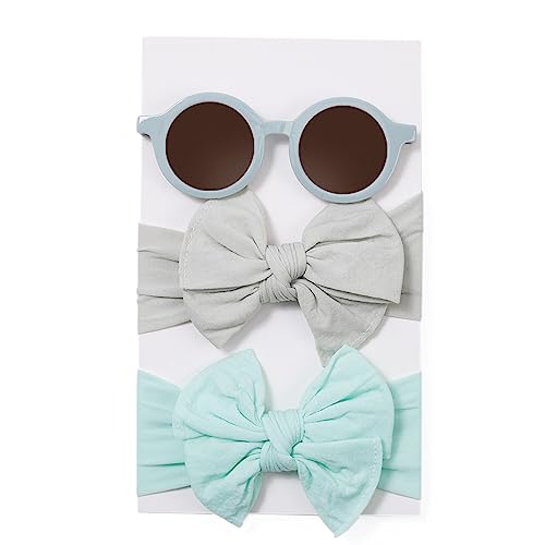 Baby Mädchen Stirnband Und Sonnenbrillen Set 3-teilig Kleinkind Kopf Accessoires Modische Brillen Schleife Haarband Baby Foto Requisiten Baby Stirnbänder Breite Baby Stirnbänder Baby Baby von Ukbzxcmws