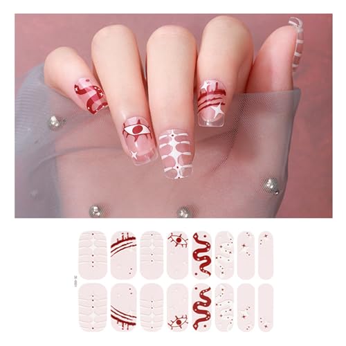 Glow In The Dark Halloween Wraps Aufkleber Fluoreszierende Nagellackstreifen Selbstklebende Full Wraps Art Aufkleber von Ukbzxcmws