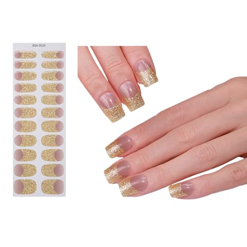 Halb ausgehärtete Nägel Nagellack Nägel Aufkleber Nagel Nagelstreifen Nägel Dekoration Semi Cured Nail Strips Nail Nails Sticker Nails Polish von Ukbzxcmws