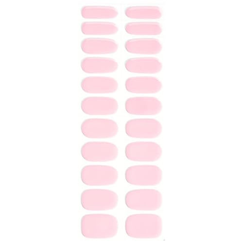 Halbgehärtete Gel Nagelstreifen Einfarbige Gel Nagelaufkleber Nagelkunst Aufkleber Nagellackstreifen Gel Nagelfolien von Ukbzxcmws