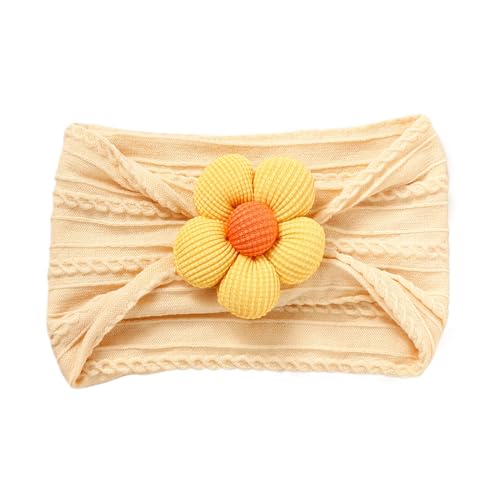 Hübsches Blumen Stirnband Für Babys Breites Haarband Einfarbig Blumen Kopfbedeckung Modisches Haar Accessoire Duschgeschenk Für Kleinkinder Elastisches Haar Accessoire Weiche Und Bequeme 5 von Ukbzxcmws