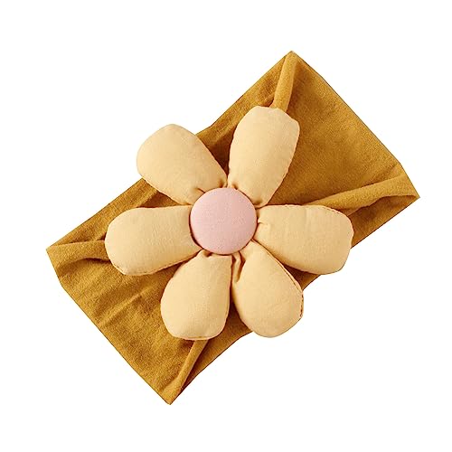 Kinder Blumen Haarband Baby Sechs Blütenblatt 3D Dekoratives Stirnband Baby Kopf Turban Breiter Rand Kinder Kopfbedeckung Zubehör Blumen Haarband Für Kleine Mädchen von Ukbzxcmws