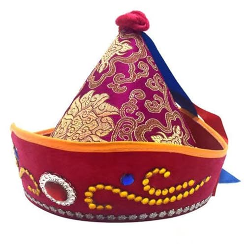 Modische Mongolische Mütze Für Erwachsene Einzigartige Ethnische Mützen Für Halloween. Tragen Sie Exotische Mützen Für Cosplay Und Partys von Ukbzxcmws