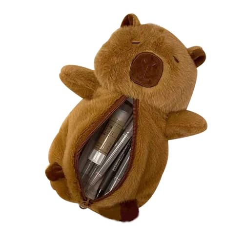 Plüschtier Federmäppchen Große Kapazität Plüsch Federmäppchen Tragbare Stift Für Studenten Frauen Reise Make Up Tasche von Ukbzxcmws