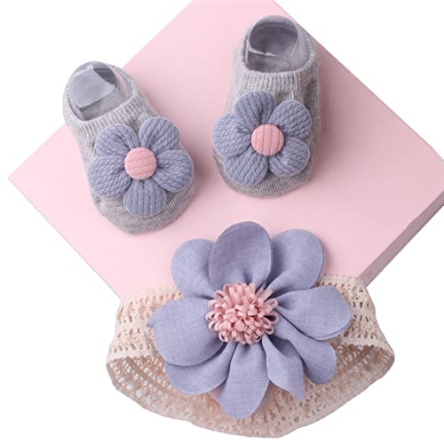 Spitzen Stirnband Und Socken Für Babys Unisex Für Jungen Und Mädchen Elastischer Kopfschmuck Rutschfeste Bodensocken Geschlechtsneutrale Köpfe Accessoires Baby Haar Accessoires Baby Haar von Ukbzxcmws