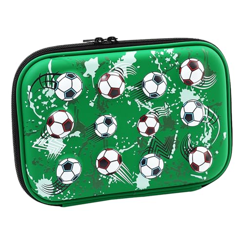 Ukbzxcmws Bleistifttasche Federmäppchen Schreibwarentasche Make Up Tasche Fußball Muster Stifttasche Bleistift Make Up Pinsel Aufbewahrungstasche von Ukbzxcmws