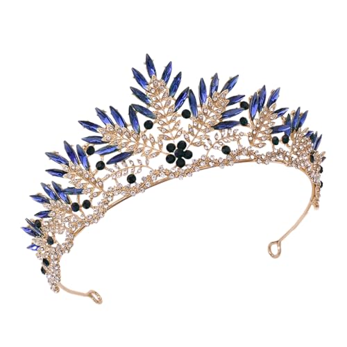 Ukbzxcmws Prinzessinnenkönigin-Krone, Kopfbedeckung, Kristall-Tiaras für Frauen, Brautschmuck, Hochzeitskronen, Haarschmuck, Haarschmuck für Frauen von Ukbzxcmws