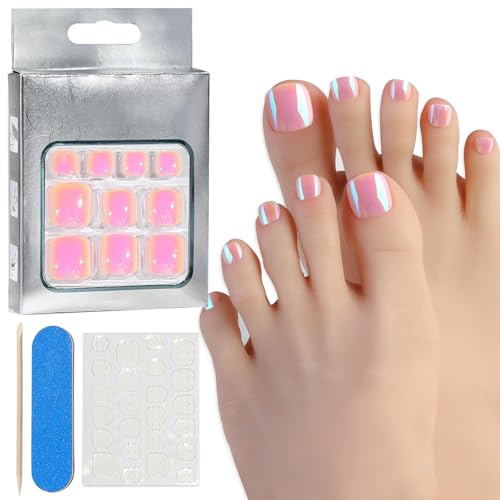 Vollständige Abdeckung Der Zehennägel Künstliche Zehennägel Zum Aufdrücken Der Zehennägel Zum Aufkleben Künstlicher Zehennägel Für Frauen Und Mädchen von Ukbzxcmws