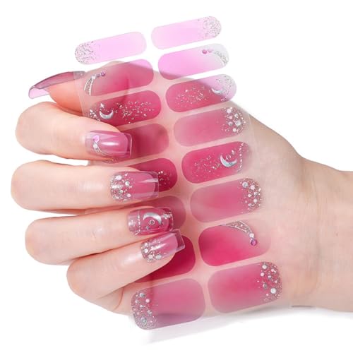 Weihnachts Nagellackstreifen Maniküre Aufkleber Vollständige Nagelfolien Gel Nagelstreifen Nagelkunstaufkleber Nagellackfolien von Ukbzxcmws