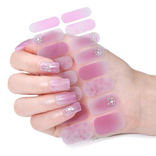 Weihnachts Nagellackstreifen Maniküre Aufkleber Vollständige Nagelfolien Gel Nagelstreifen Nagelkunstaufkleber Nagellackfolien von Ukbzxcmws