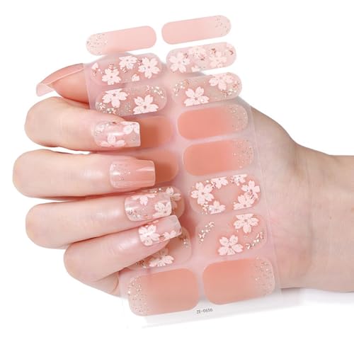 Weihnachts Nagellackstreifen Maniküre Aufkleber Vollständige Nagelfolien Gel Nagelstreifen Nagelkunstaufkleber Nagellackfolien von Ukbzxcmws