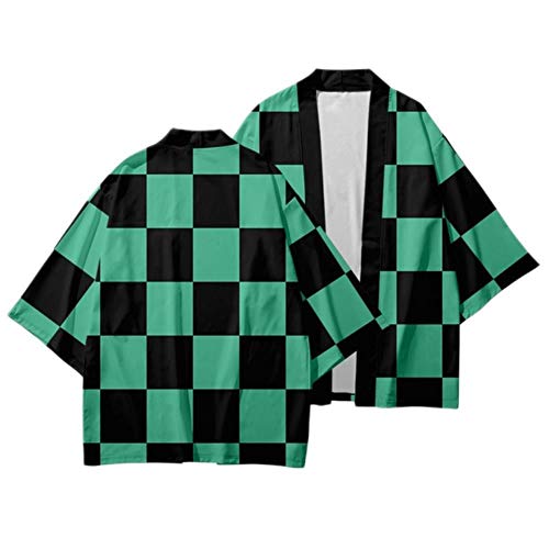 Ukko Kimono Damen Kimono Demon Slayer Yukata Cosplay Frauen/Männer Strickjacke Sommer Freizeit Kleidung Wald Kimono-Hemd Streetwear Cosplay von UKKO