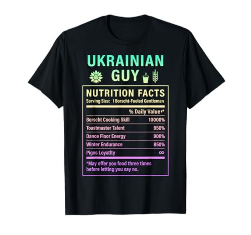 Lustiger ukrainischer Kerl Stolze Männer mit ukrainischen Wurzeln T-Shirt von Ukrainian Culture Gifts for Ukrainian Men