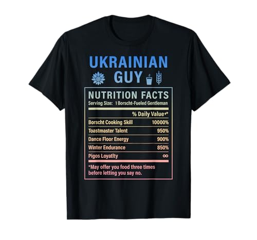 Lustiger ukrainischer Kerl Stolze Männer mit ukrainischen Wurzeln T-Shirt von Ukrainian Culture Gifts for Ukrainian Men