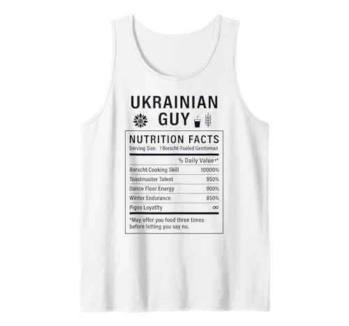 Lustiger ukrainischer Kerl Stolze Männer mit ukrainischen Wurzeln Tank Top von Ukrainian Culture Gifts for Ukrainian Men