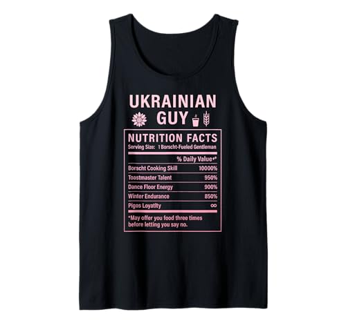 Lustiger ukrainischer Kerl Stolze Männer mit ukrainischen Wurzeln Tank Top von Ukrainian Culture Gifts for Ukrainian Men