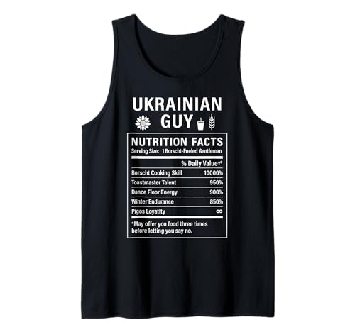 Lustiger ukrainischer Kerl Stolze Männer mit ukrainischen Wurzeln Tank Top von Ukrainian Culture Gifts for Ukrainian Men
