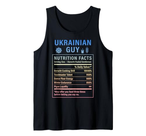 Lustiger ukrainischer Kerl Stolze Männer mit ukrainischen Wurzeln Tank Top von Ukrainian Culture Gifts for Ukrainian Men