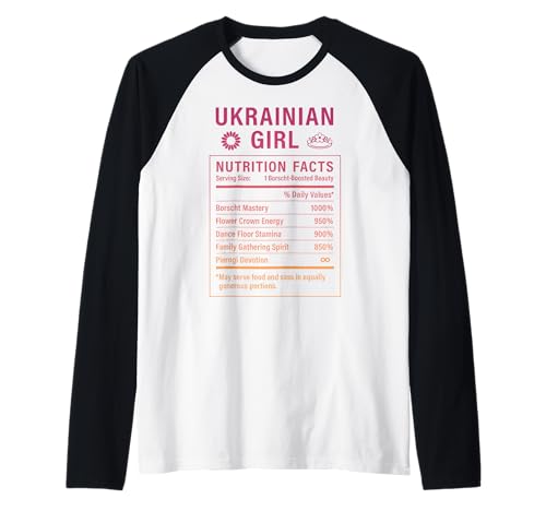 Lustiges ukrainisches Mädchen Stolze Frauen mit Wurzeln Ukrainisch Raglan von Ukrainian Culture Gifts for Women
