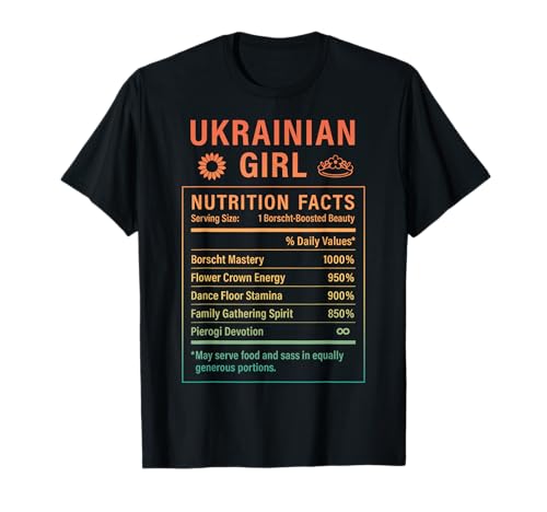 Lustiges ukrainisches Mädchen Stolze Frauen mit Wurzeln Ukrainisch T-Shirt von Ukrainian Culture Gifts for Women