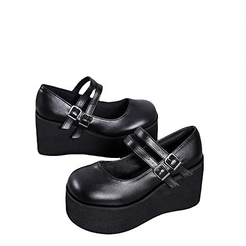Damen Plattform Mary Janes Herz Katze Schnalle Nieten Knöchel Lolita Gothic Prinzessin Plattform Pumps Lackleder Dorn Vintage Traditionelle Stickerei Oberkleid Schuhe Damen Plattform Mary Janes Herz Katze Schnalle Nieten Knöchel Lolita Gothic Prinzessin Plattform Pumps Lackleder Dorn Vintage Traditionelle Stickerei Oberkleid Schuhe von Ulalaza