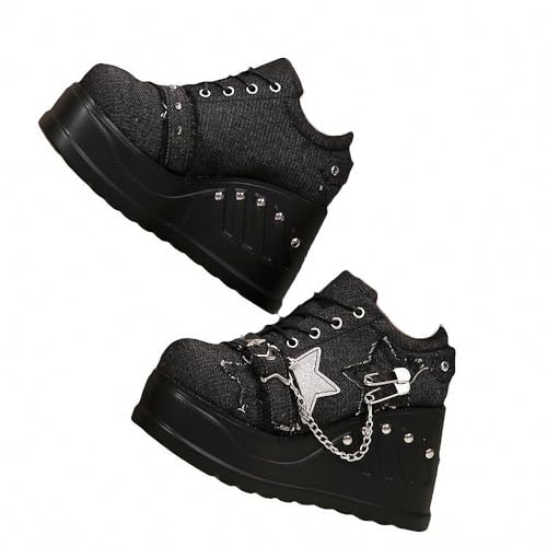 Ulalaza Damen Plattform Mary Jane Schuhe Sweet Toe Knöchel Lolita Gothic Plateau Pumps Chunky Plateauschuhe Lackleder 39 EU Schwarz Ulalaza Damen Plattform Mary Jane Schuhe Sweet Toe Knöchel Lolita Gothic Plateau Pumps Chunky Plateauschuhe Lackleder 39 EU Schwarz von Ulalaza